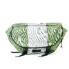 Kryptic Cross Body Messenger Bag Soft Green Silver