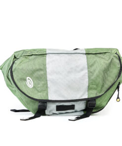 Kryptic Cross Body Messenger Bag Soft Green Silver